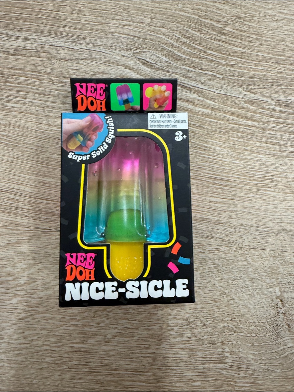 Nice-Sicle Rainbow Popsicle Squish Toy - Multicolor